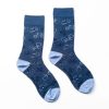 Mise au Green Chaussettes | Chaussettes Fantaisie Motifs Velos Bleu