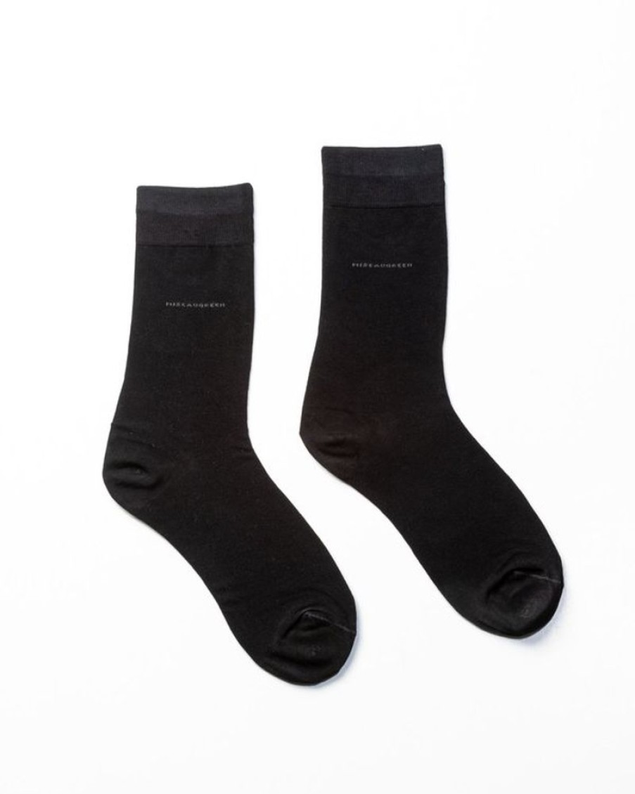 Mise au Green Chaussettes | Chaussettes Unies Bambou Noir