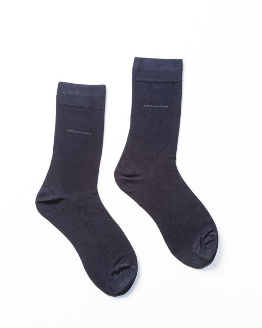 Mise au Green Chaussettes | Chaussettes Unies Bambou Bleu Marine