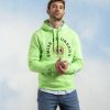 Mise au Green Sweat | Sweat A Capuche Unie Blason Le Soleil Se Leve A L'Est Vert Pomme