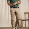 Mise au Green Pantalon & Jean | Pantalon Chino Lucas Uni Taille Elastique En Coton Beige