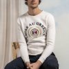 Mise au Green Sweat | Sweat Unie Blason Le Soleil Se Leve A L'Est Blanc