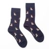 Mise au Green Chaussettes | Chaussettes A Motifs Bouledogues Bleu Marine