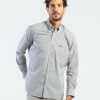 Mise au Green Chemise | Chemise A Micro-Motifs Gris Clair