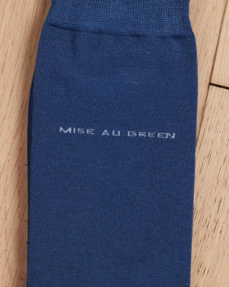 Mise au Green Chaussettes | Chaussettes Unies Bambou Indigo