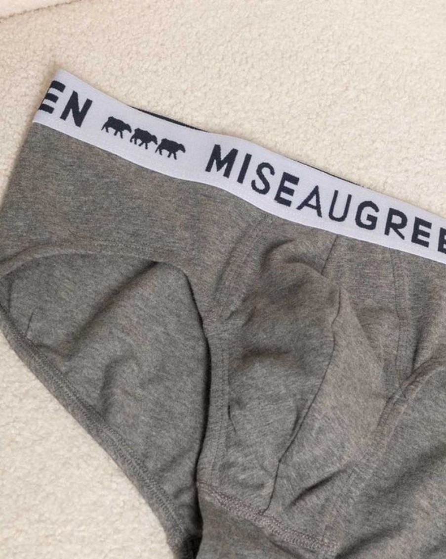 Mise au Green Sous-Vetements & Homewear | Slip Brandy Gris Clair