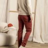 Mise au Green Pantalon & Jean | Pantalon Chino Lucas Uni Taille Elastique En Coton Henne