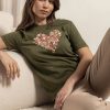 Mise au Green T-Shirt | T-Shirt Coeur Imprime Exclusif Kaki