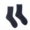 Mise au Green Chaussettes | Chaussettes Unies Broderie 3 Vaches Bleu Marine