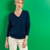 Mise au Green Pull & Cardigan | Pull Amelie Bleu Marine