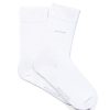 Mise au Green Chaussettes | Chaussettes Unies Broderie 3 Vaches Blanc