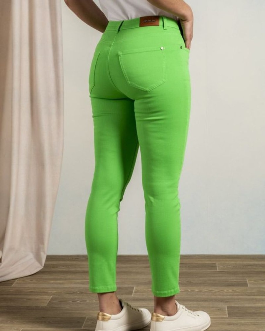 Mise au Green Pantalon & Jean | Pantalon Slim 7/8 Vert Anglais