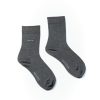 Mise au Green Chaussettes | Chaussettes Unies Broderie 3 Vaches Anthracite