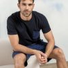 Mise au Green Sous-Vetements & Homewear | Pyjashort Adam Bleu Marine