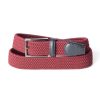 Mise au Green Ceinture & Bretelles | Ceinture Tressee Unie A Boucle Bordeaux