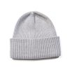 Mise au Green Bonnet | Bonnet Uni Cotes Anglaises Gris Chine Gris Chin00C9