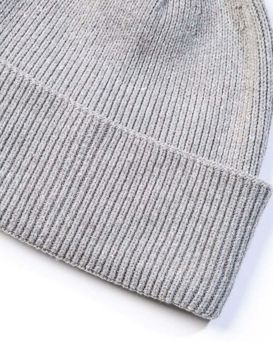 Mise au Green Bonnet | Bonnet Uni Cotes Anglaises Gris Chine Gris Chin00C9