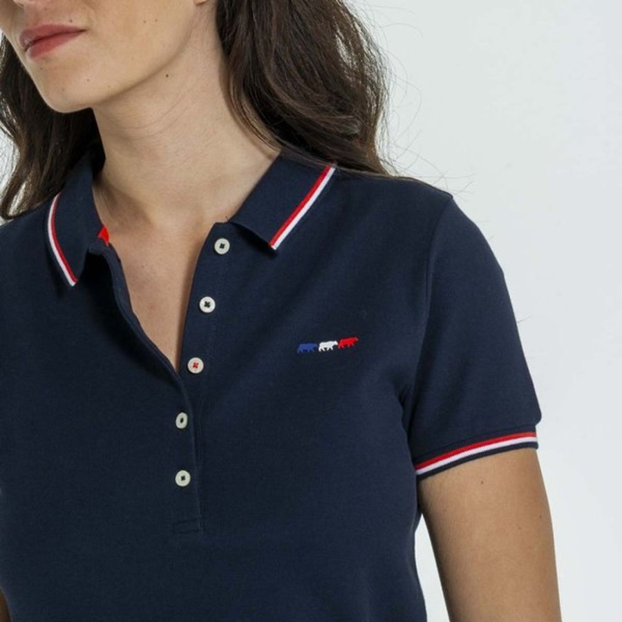 Mise au Green Polo | Polo Details Tricolores Bleu Marine