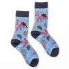 Mise au Green Chaussettes | Chaussettes Motif Tropical Pelicans Bleu