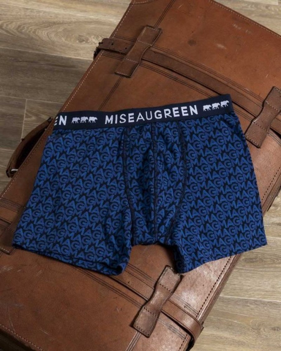 Mise au Green Sous-Vetements & Homewear | Boxer Adam Bleu Marine