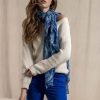 Mise au Green Echarpe & Foulard | Cheche Micro-Motifs Bleu