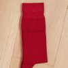 Mise au Green Chaussettes | Chaussettes Unies Bambou Rouge