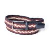 Mise au Green Ceinture & Bretelles | Ceinture Tressee Tricolore A Boucle Bleu Marine