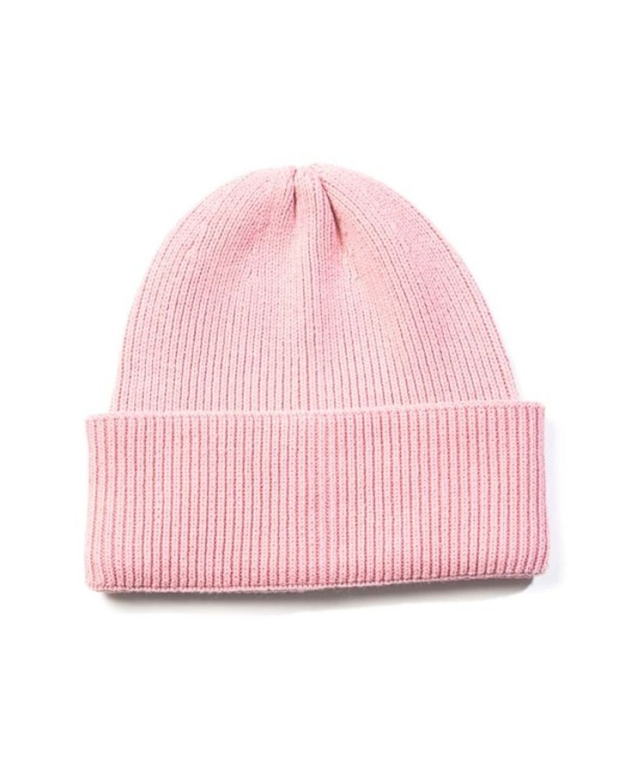 Mise au Green Bonnet | Bonnet Uni Cotes Anglaises Rose Pale