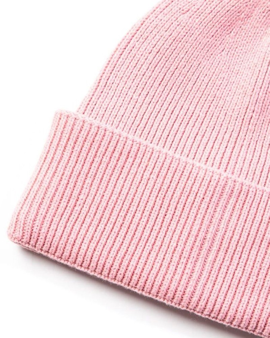 Mise au Green Bonnet | Bonnet Uni Cotes Anglaises Rose Pale