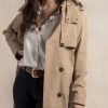 Mise au Green Manteau & Doudoune | Parka Trench Unie Beige