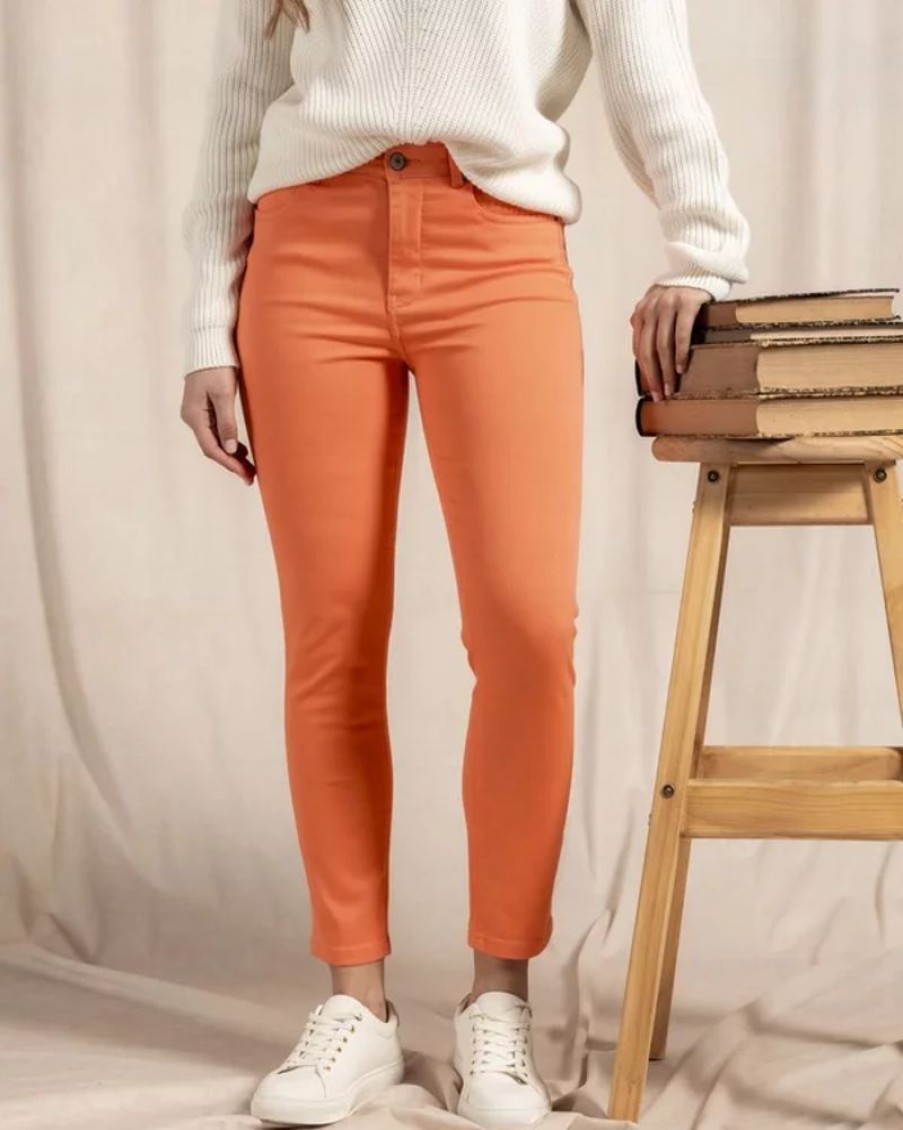 Mise au Green Pantalon & Jean | Pantalon Slim 7/8 Corail