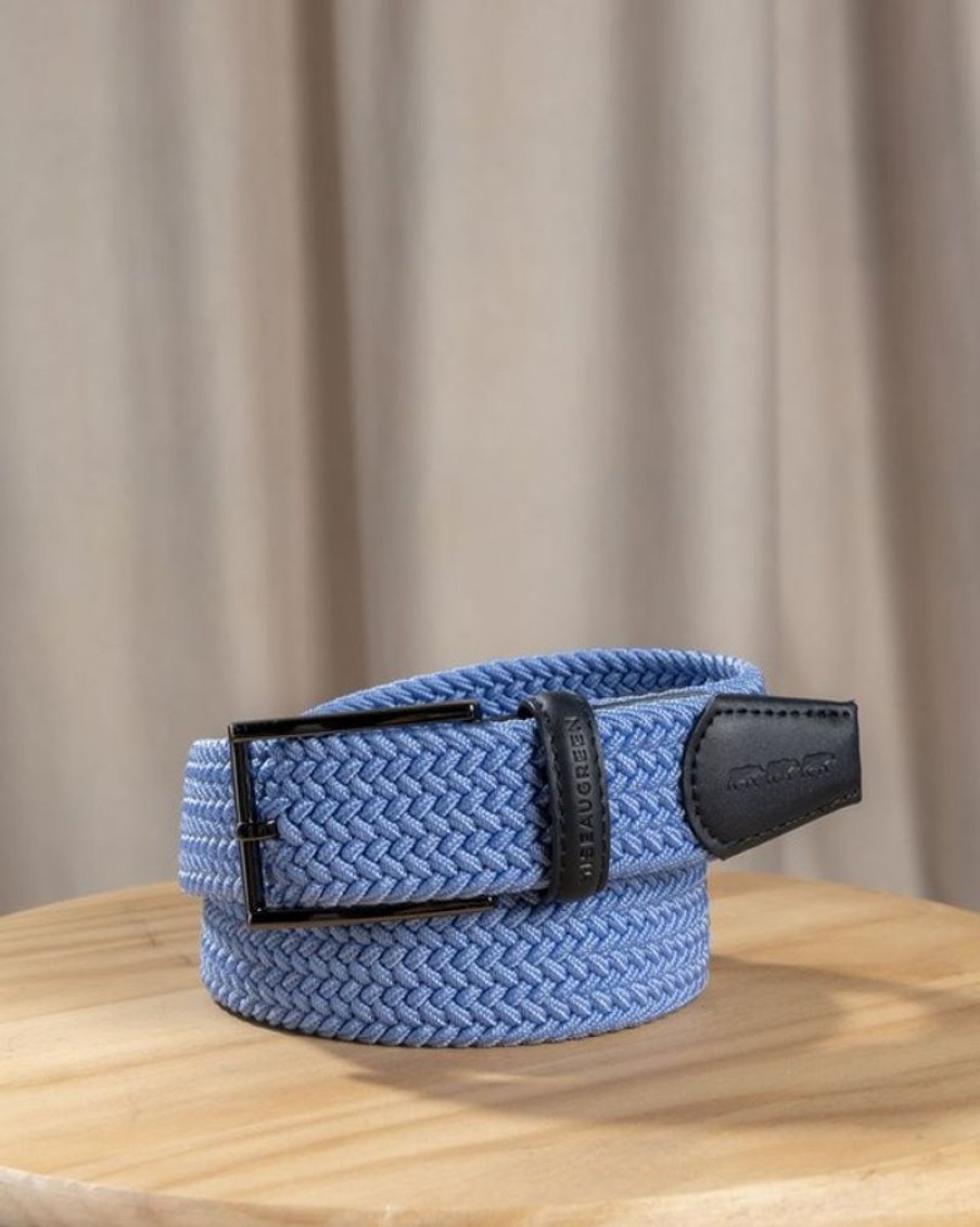 Mise au Green Ceinture & Bretelles | Ceinture Tressee Unie A Boucle Ciel