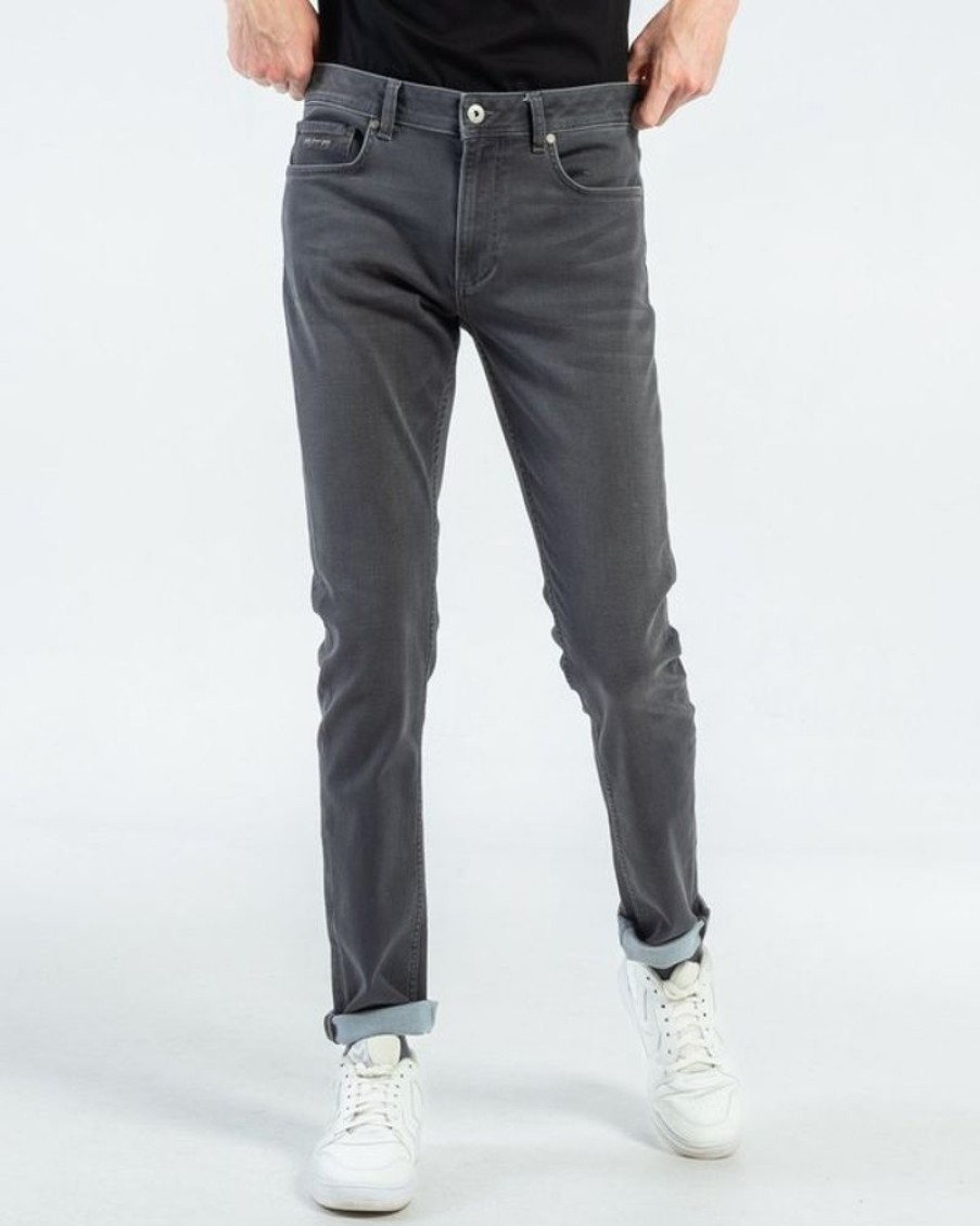 Mise au Green Pantalon & Jean | Jogg Jean Modern Fit Coton Et Elasthanne Gris Moyen